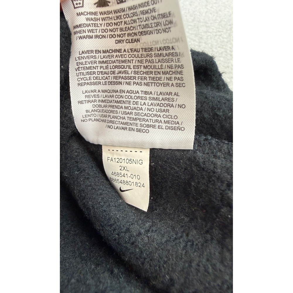 Nike Pittsburgh Steelers Hoodie Mens XXL Black Gold NFL Team Apparel 468541-010 - Picture 3 of 6